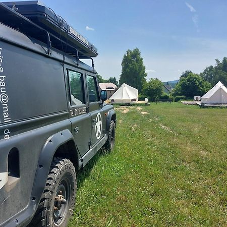 Autark Clamping Camp Hotell Durrhennersdorf Exteriör bild